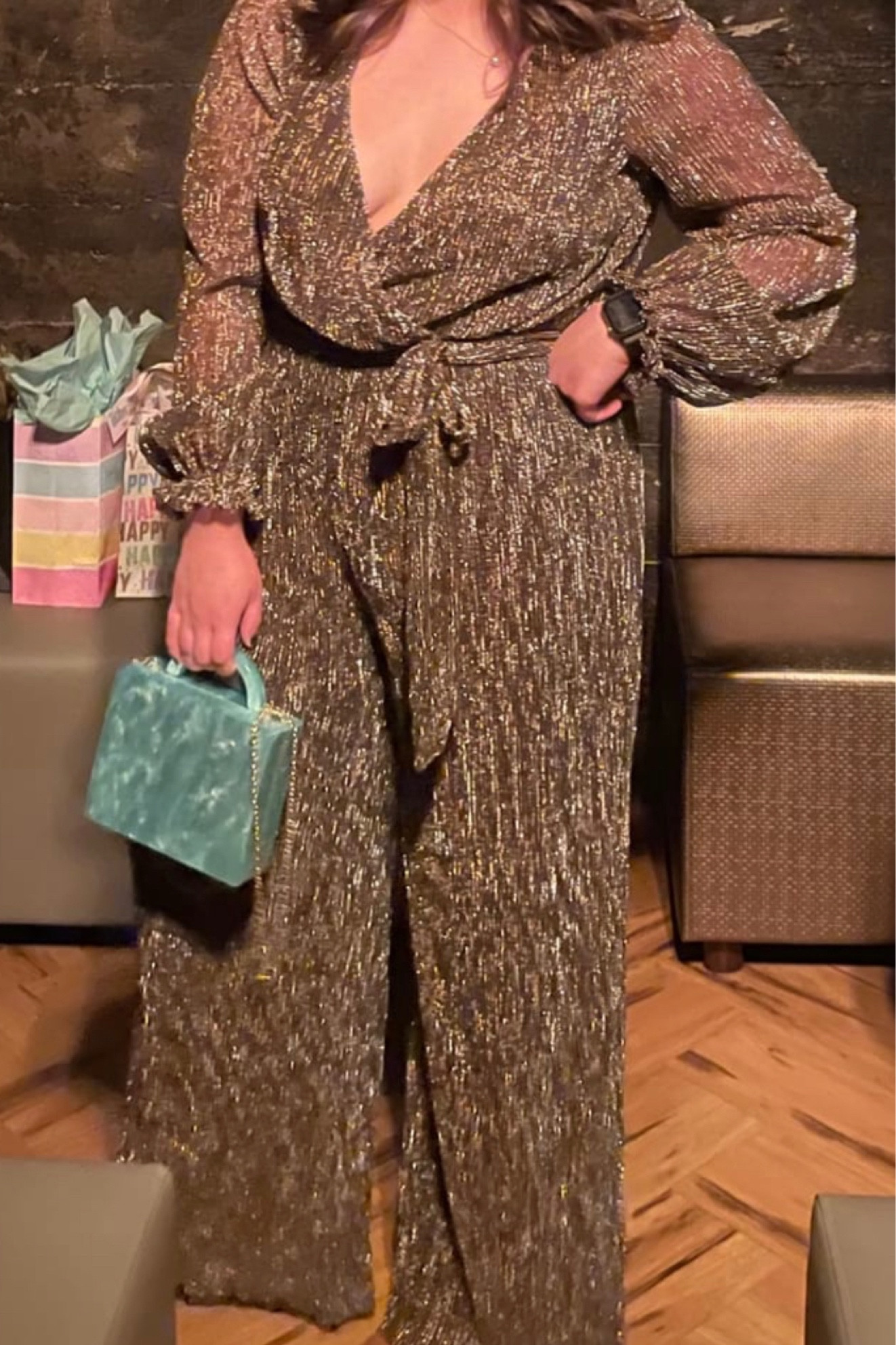 You will love this wide leg jumpsuit! This jumpsuit flatters curvy women and is perfect for wedding guest outfits, holiday parties, rehearsal dinners, and formal events. 

#LTKcurves #LTKunder100