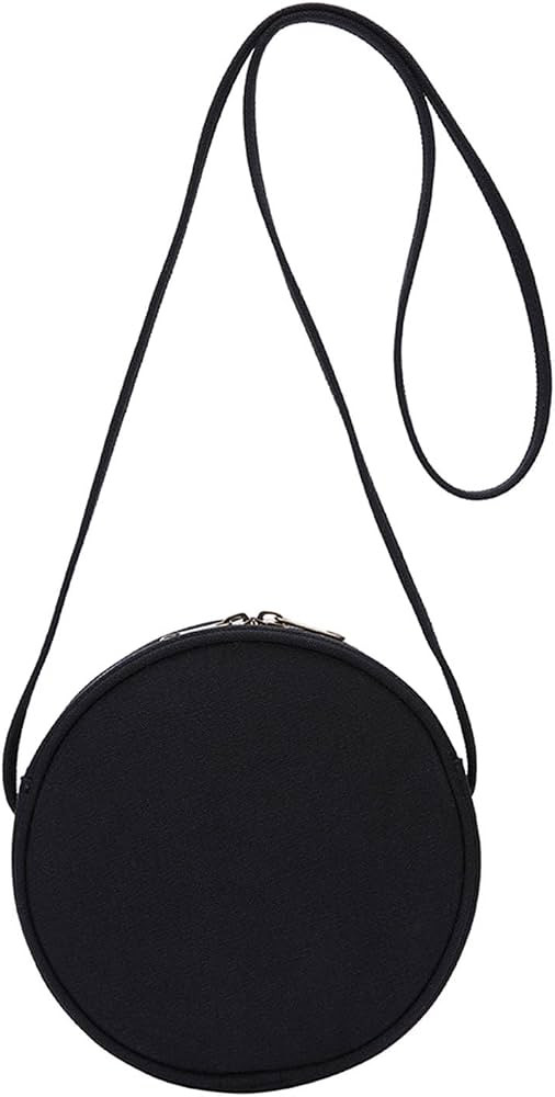 Round Crossbody Wallet, Fashion Circle Crossbody Purse Clutch Handbag | Amazon (US)