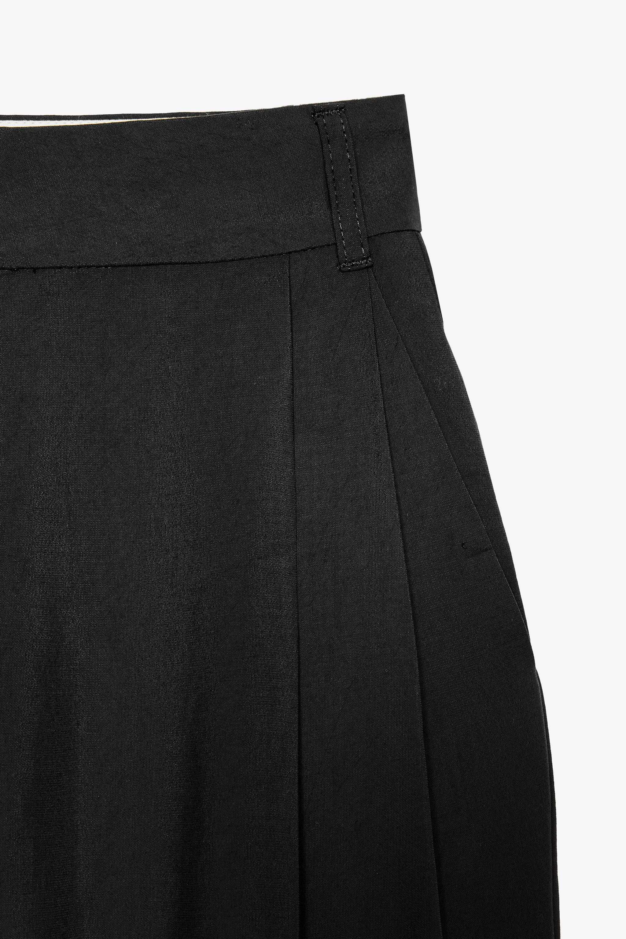 DOUBLE PLEAT FLAP PANTS | Zara US