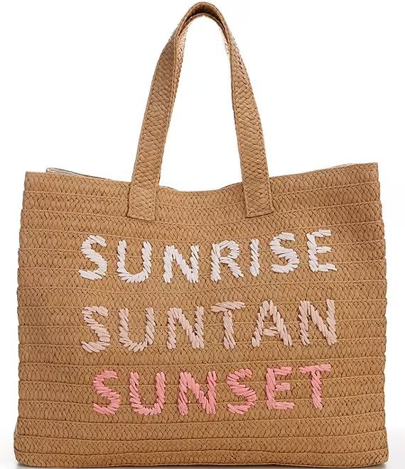 Btb Los AngelesSunrise/Sunset Straw Tote Bag | Dillard's