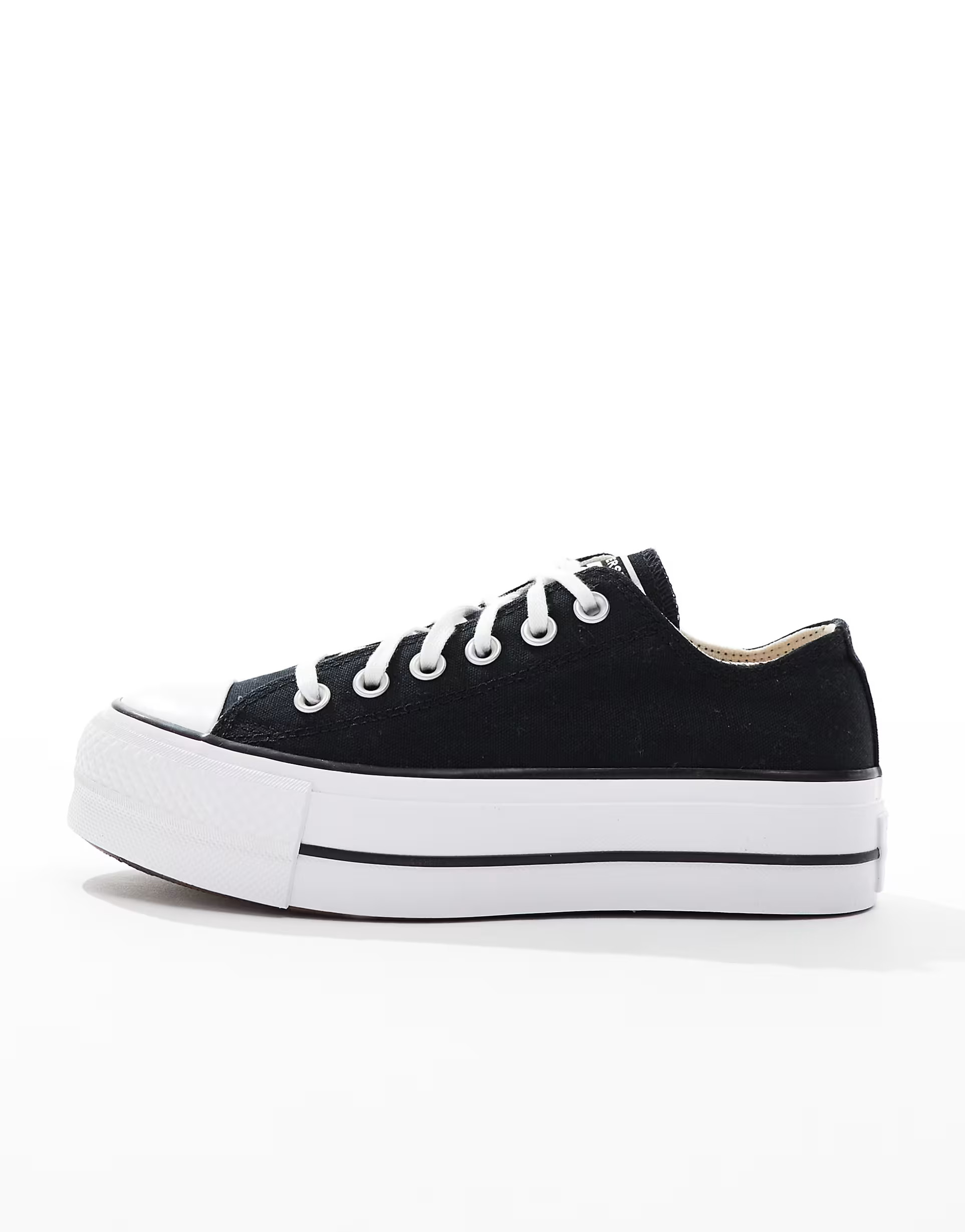 Converse \u2013 Chuck Taylor All Star Lift Ox Wide Fit \u2013 Sneaker in Schwarz mit Plateausohle... | ASOS (Global)