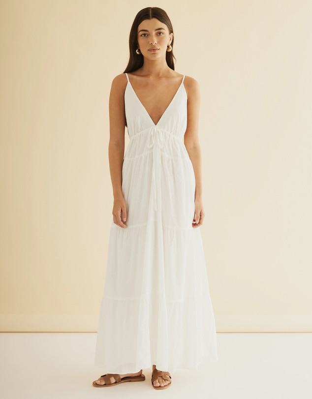 Thalia Cotton Tiered Maxi Dress | THE ICONIC (AU & NZ)