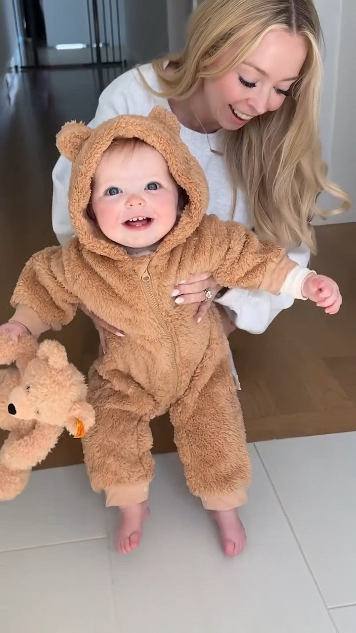 I’ve been waiting to dress Ellie up as a cute little bear for so long! 🧸🥹 This is going to be perfect for when it gets a little colder outside!

#LTKFamily #LTKSeasonal #LTKBaby
