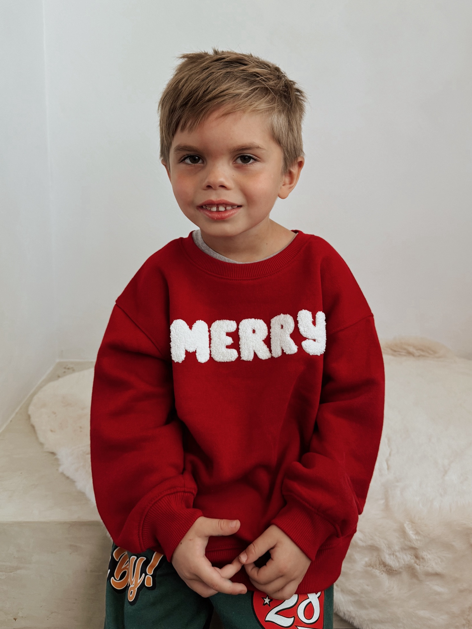 Toddler Boy Toddler Girl 
Little Boy Little girl 
Christmas Fleece Sweatshirt 
Kid’s Merry Sweatshirt 


#LTKHoliday #LTKKids #LTKStyleTip