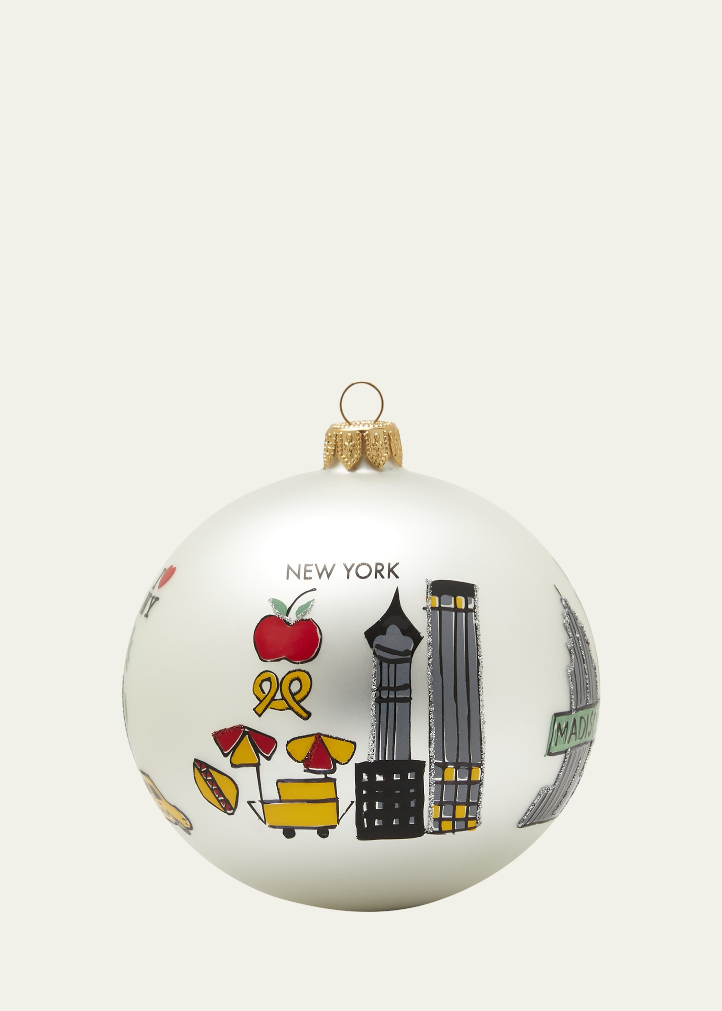 Bergdorf Goodman Madison Ave Ball Christmas Ornament | Bergdorf Goodman