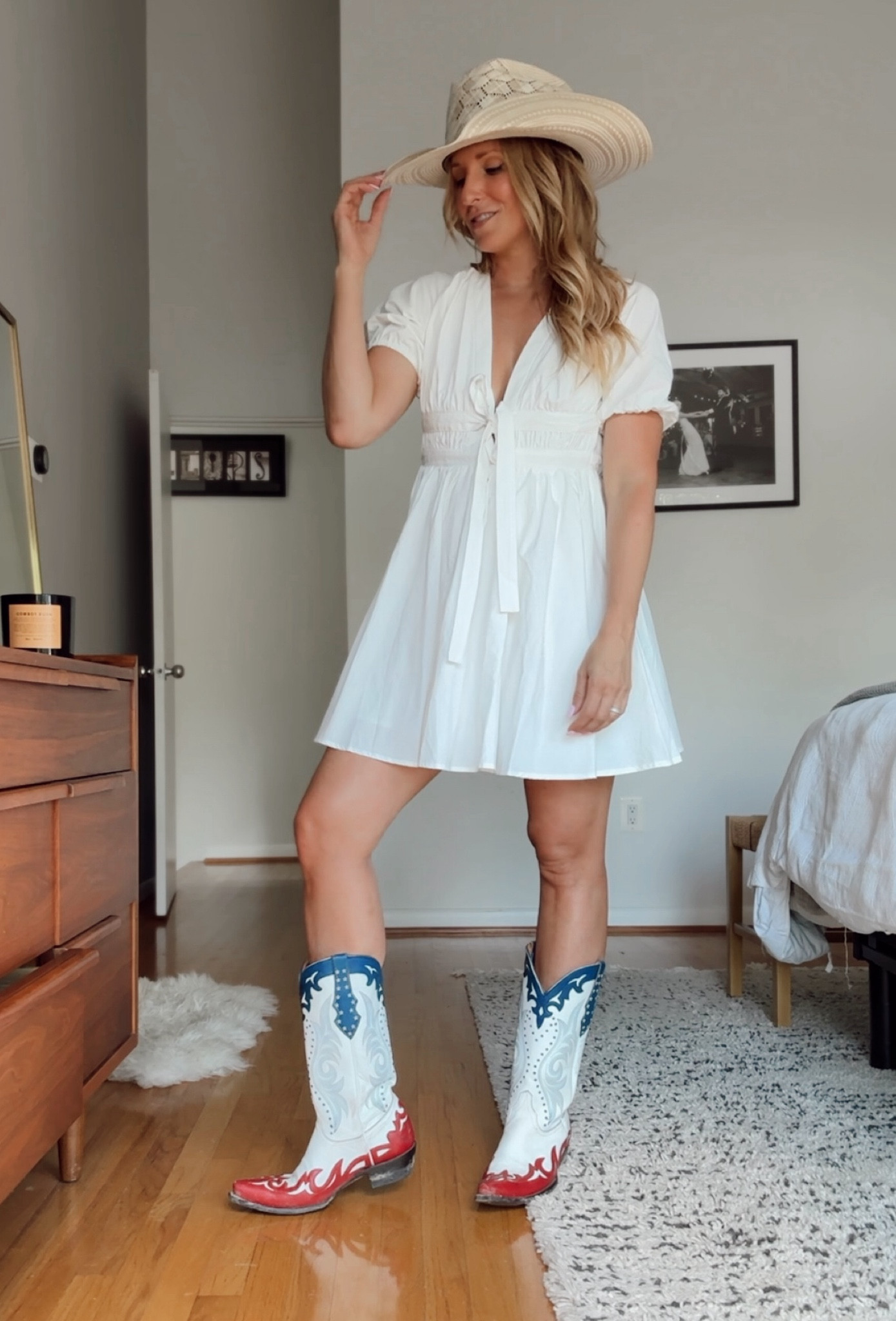 The Fourth of July look that’s a little bit country 🇺🇸 boots linked are similar bc these are old 

#LTKStyleTip #LTKFindsUnder50