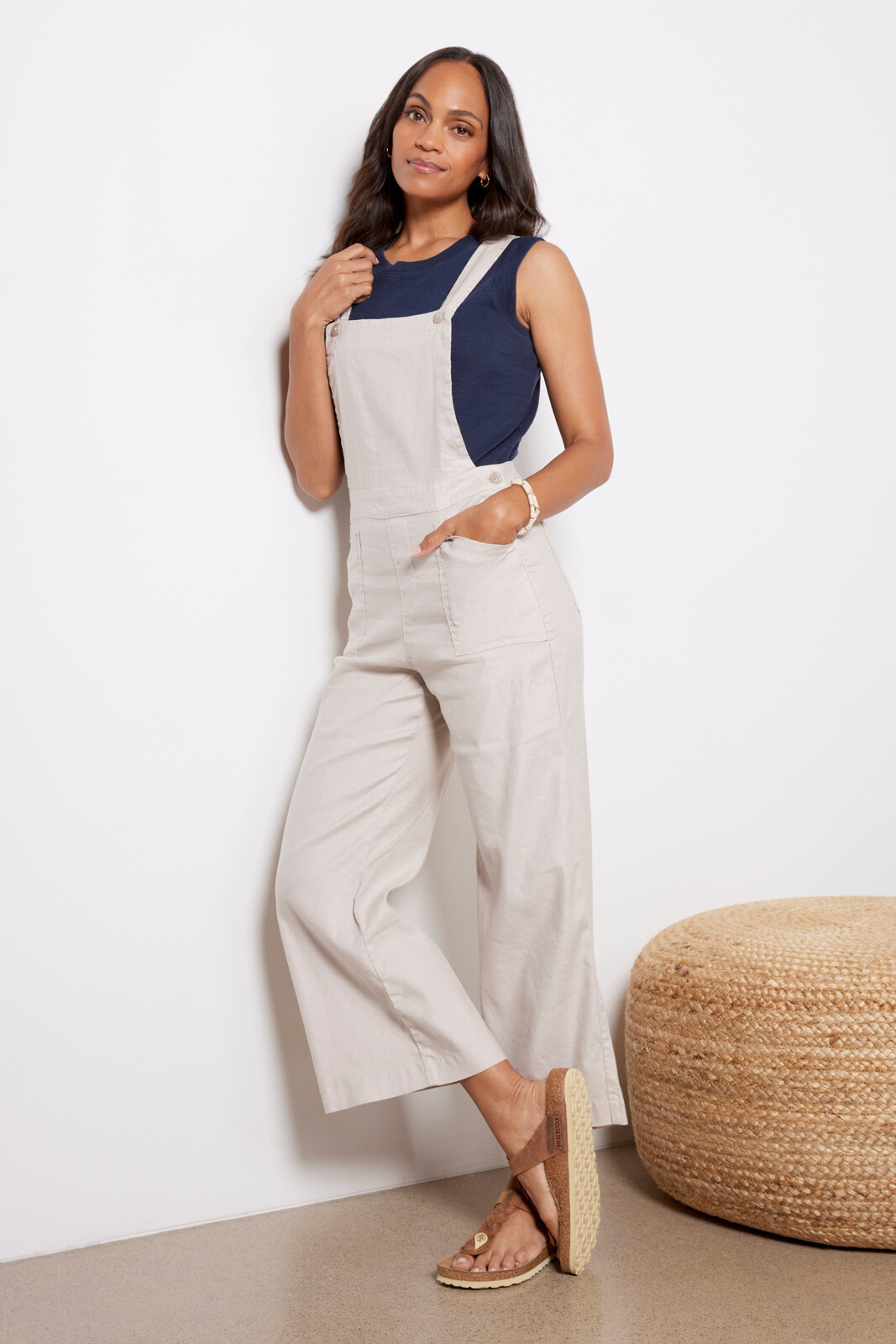 Beth Wide Leg Overall | Evereve