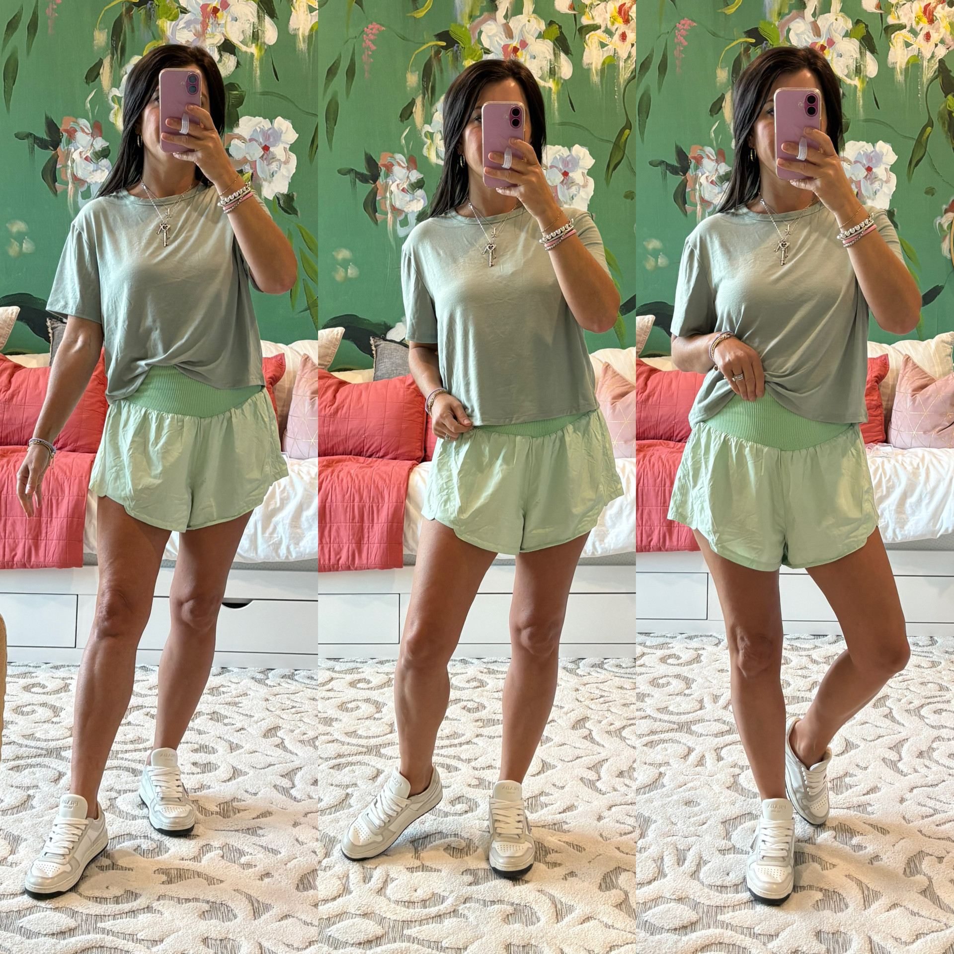 Casual cute activewear set! Small in both tee and shorts

#LTKootd #LTKmomlife #LTKActive