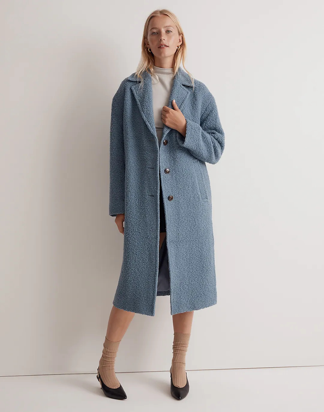 The Alonzo Coat in Bouclé | Madewell