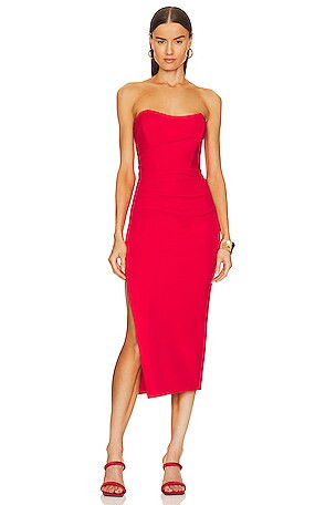 Ashun Dress in Cherry | Revolve Clothing (Global)