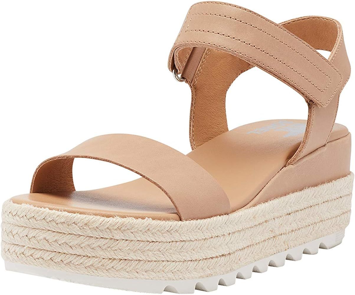 Amazon.com | Sorel Women's Cameron Flatform Sandal - Honest Beige - Size 7.5 | Platforms & Wedges | Amazon (US)