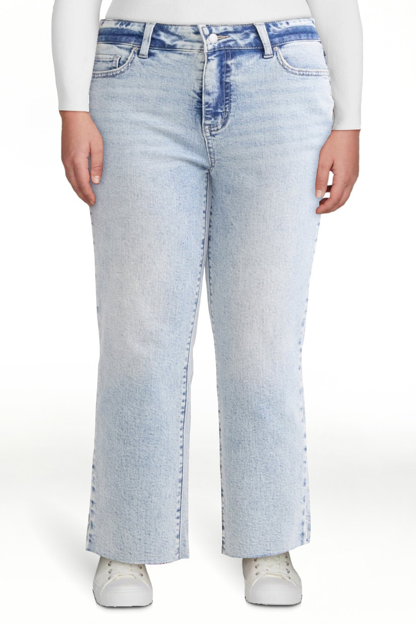 Time and Tru Women's High Rise Straight Leg Cropped Jeans, 25" Inseam, Sizes 2-22 | Walmart (US)