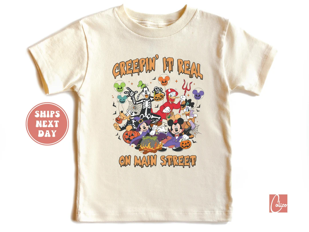Creepin' It Real on Main Street Shirt Disney Characters - Etsy | Etsy (US)
