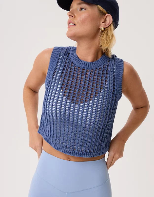 OFFLINE By Aerie Crochet Sweater Tank Top | American Eagle Outfitters (US & CA)