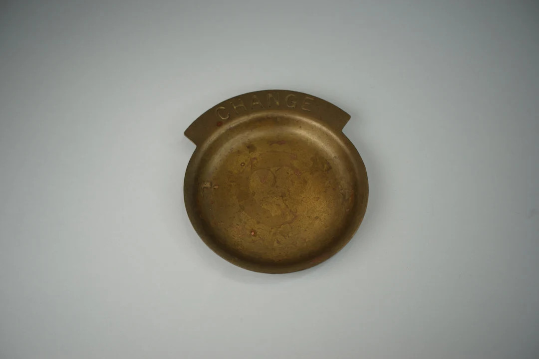 Vintage Old Patina Brass Change Coins Money Dish - Etsy | Etsy (US)