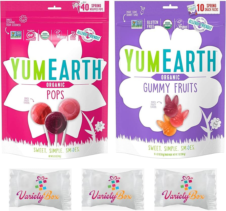 Yumearth Easter Candy Bundle - Gummies and Pops - With Variety Box Mints! | Amazon (US)