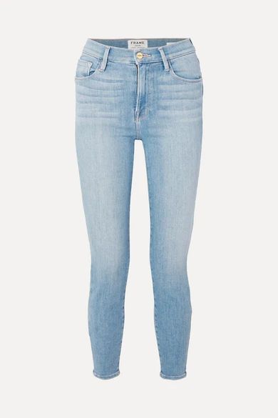 FRAME - Ali High-rise Skinny Jeans - Mid denim | NET-A-PORTER (US)