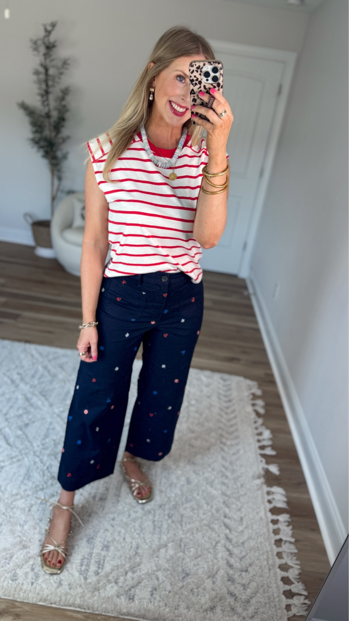 Weekend Walmart Wins try-on
Red striped muscle tee- small
Nautical embroidered patch pocket pants- small

#LTKootd #LTKmomlife