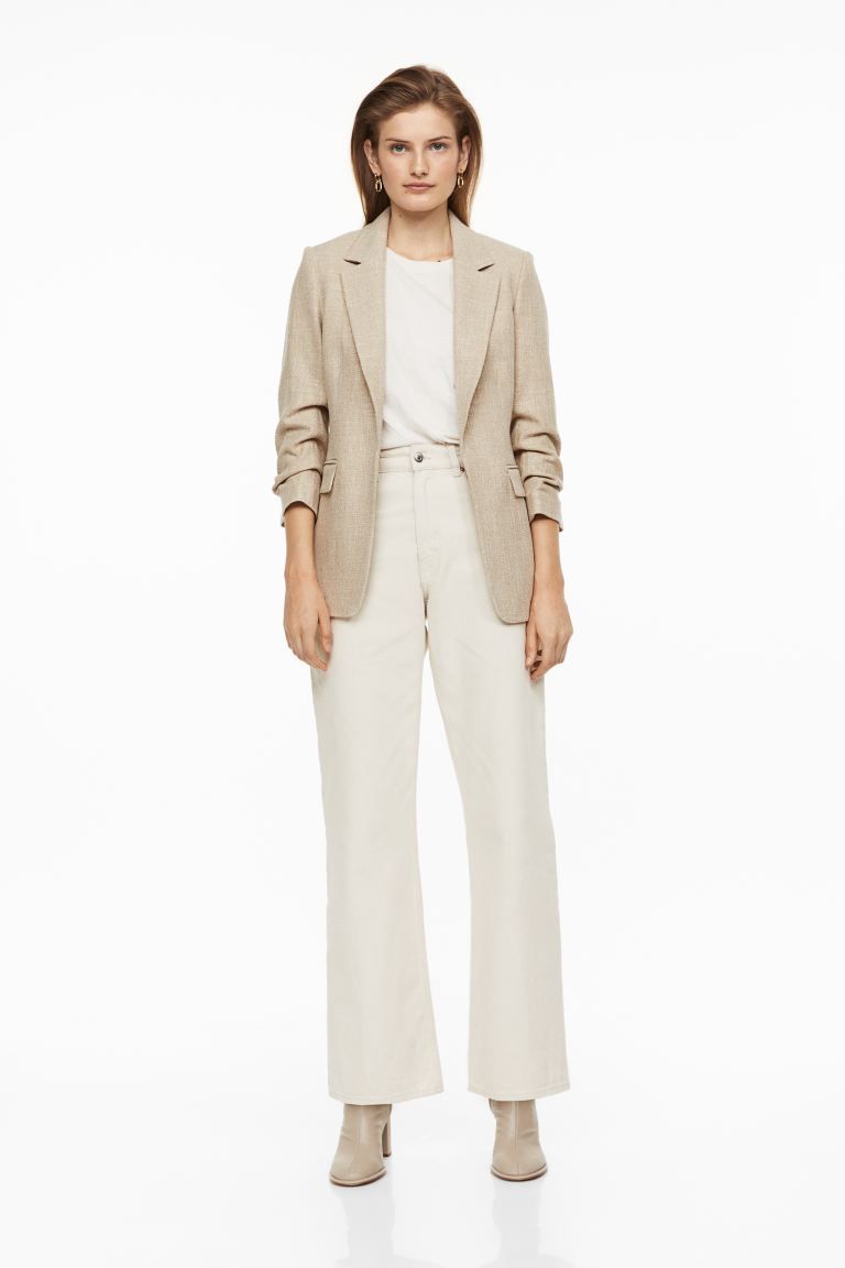 Gathered-sleeve Jacket | H&M (US + CA)