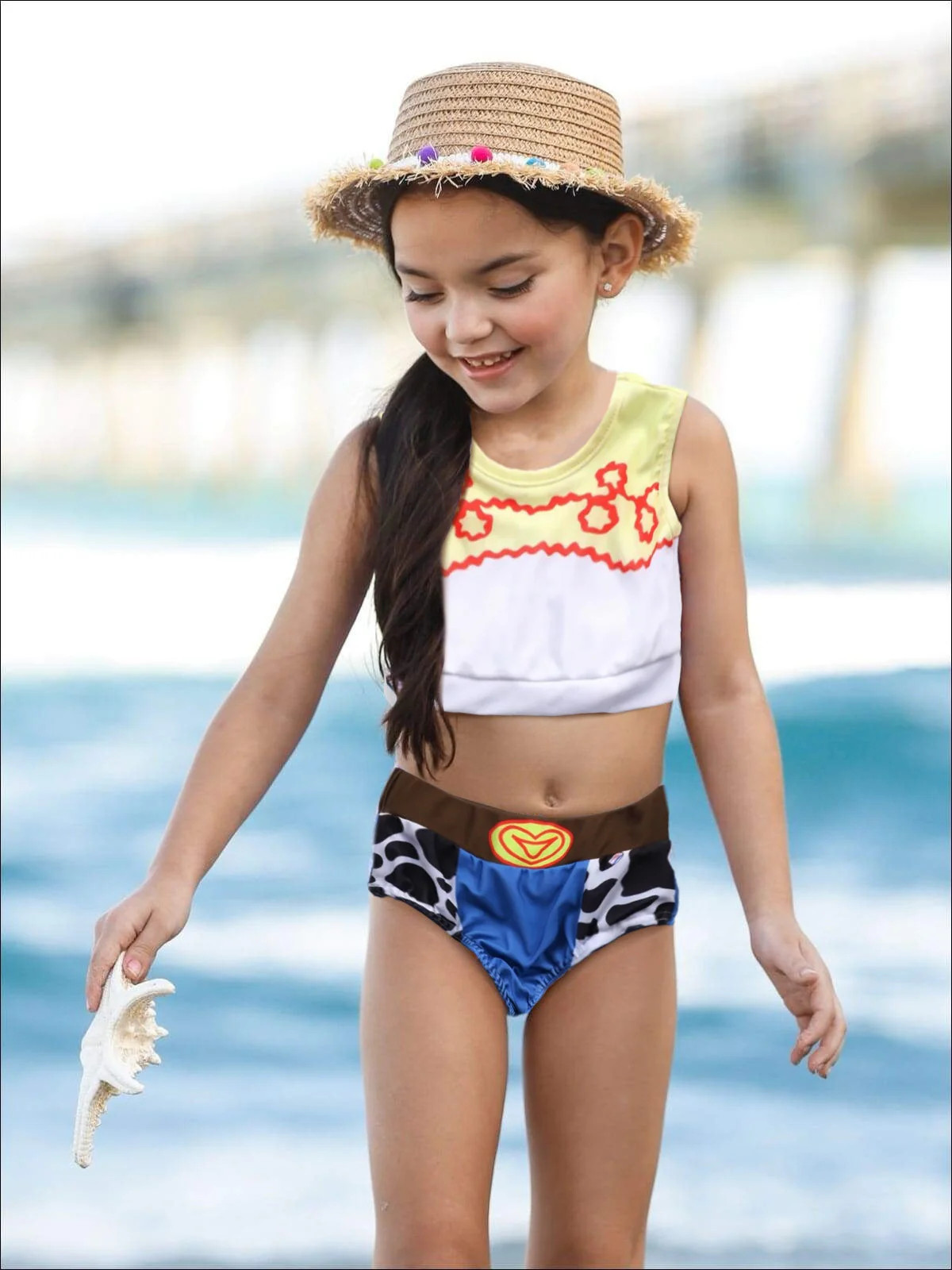 Cutest Cowgirl Two Piece Swimsuit | Mia Belle Girls
