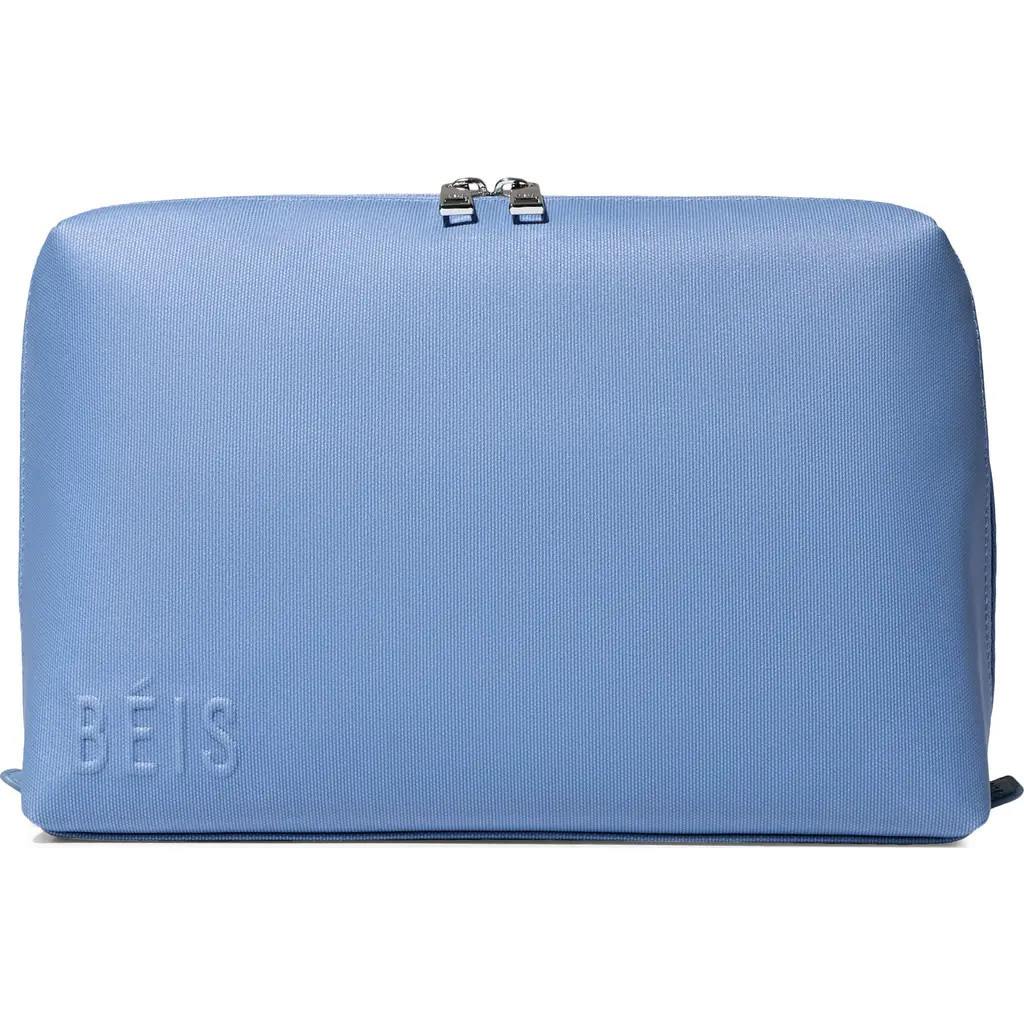 Béis The Large Cosmetics Pouch in Dusty Blue at Nordstrom | Nordstrom