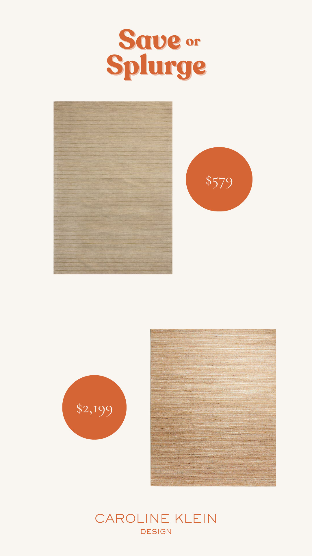 Save or Splurge: Camel Wool Rug 

 #LTKHome