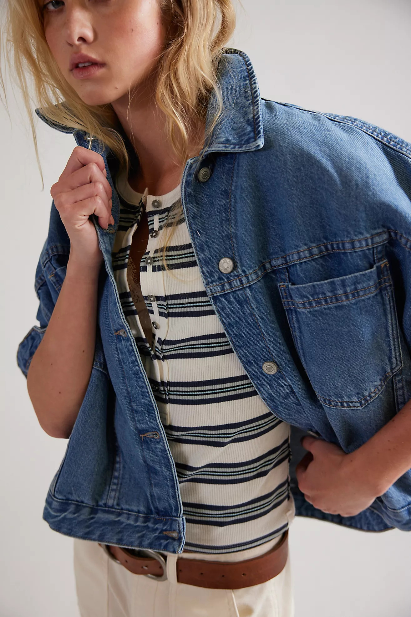 We The Free Opal Swing Denim Jacket | Free People (Global - UK&FR Excluded)