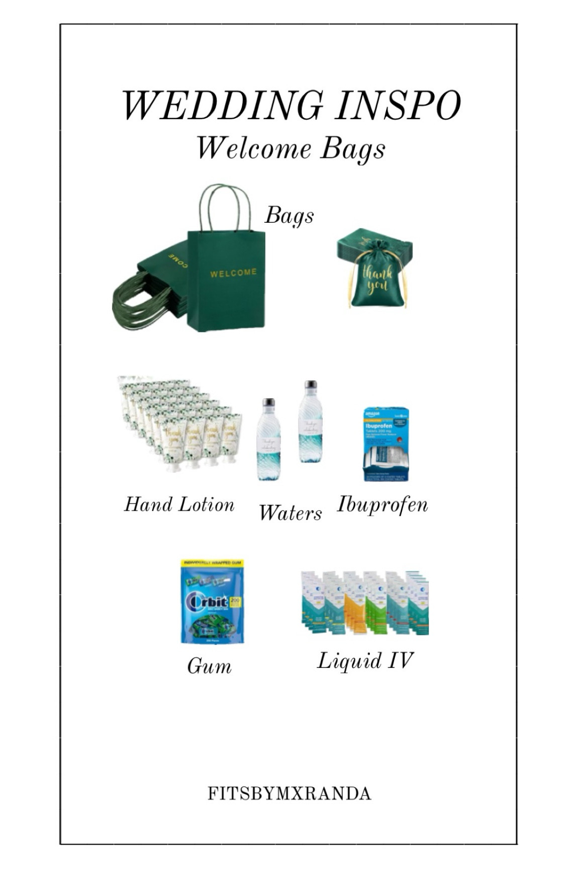 Welcome Bag Inspo

#LTKStyleTip #LTKGiftGuide #LTKFindsUnder100