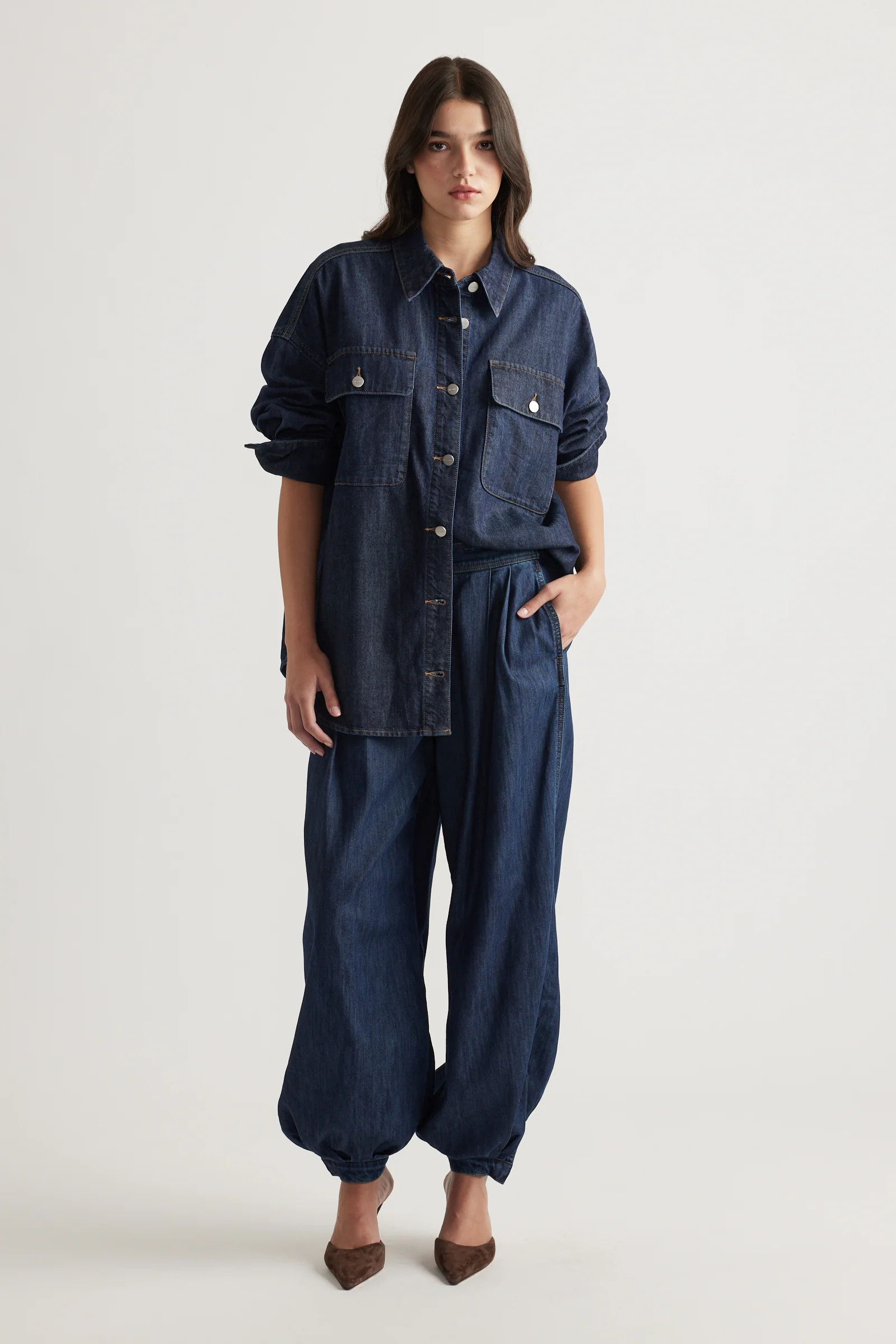 Lia Denim Shirt - Ink | DECJUBA