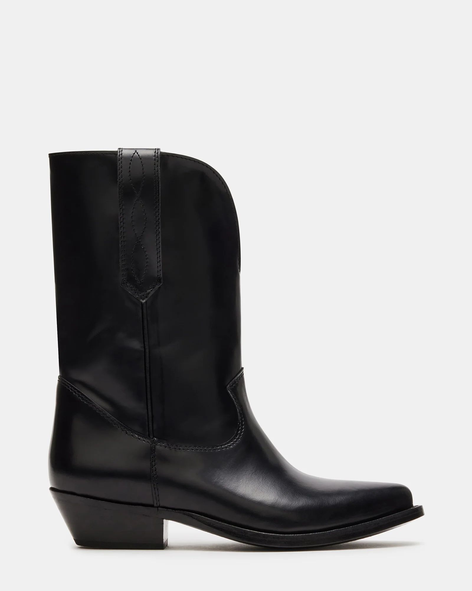 RUMER Black Box Western Cowboy Boot | Women's Boots | Steve Madden (US)