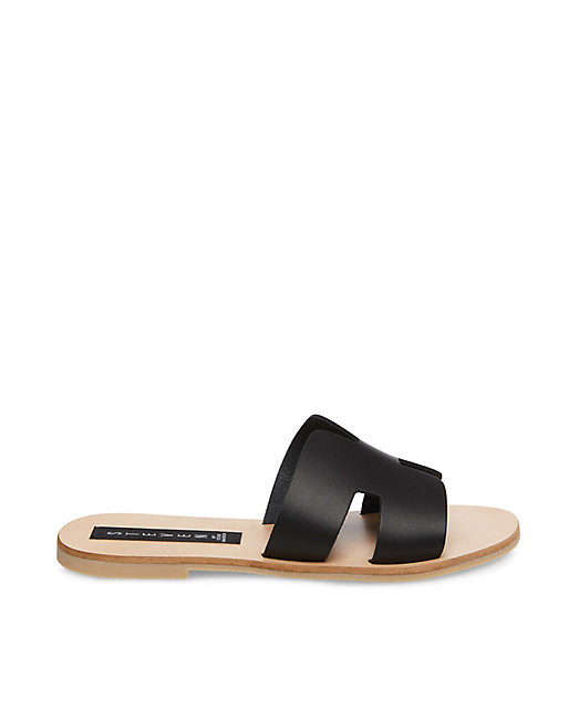 Leather Flat Slip-On Sandal | Steve Madden GREECE | Steve Madden (US)