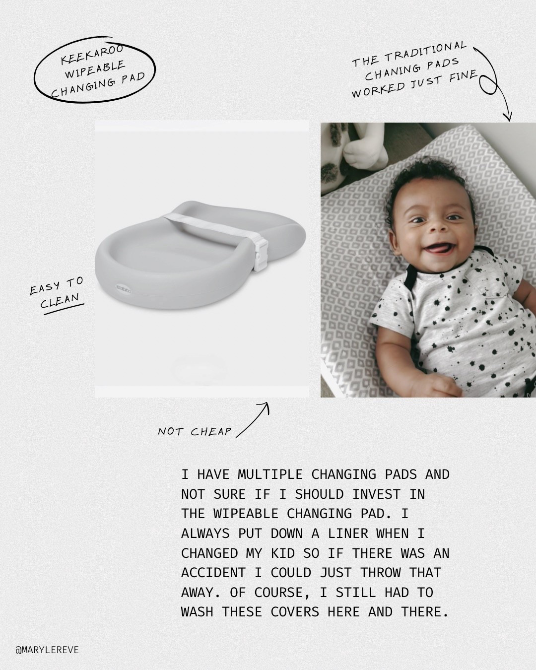 I’m not sure the wipable changing pad is necessary when I’ve used the traditional changing pad for my other 3 kids  

#LTKBaby #LTKmomlife #LTKBump