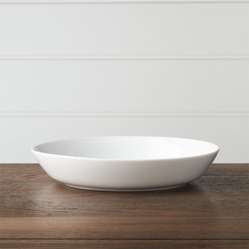 Hue White Low Bowl | Crate & Barrel