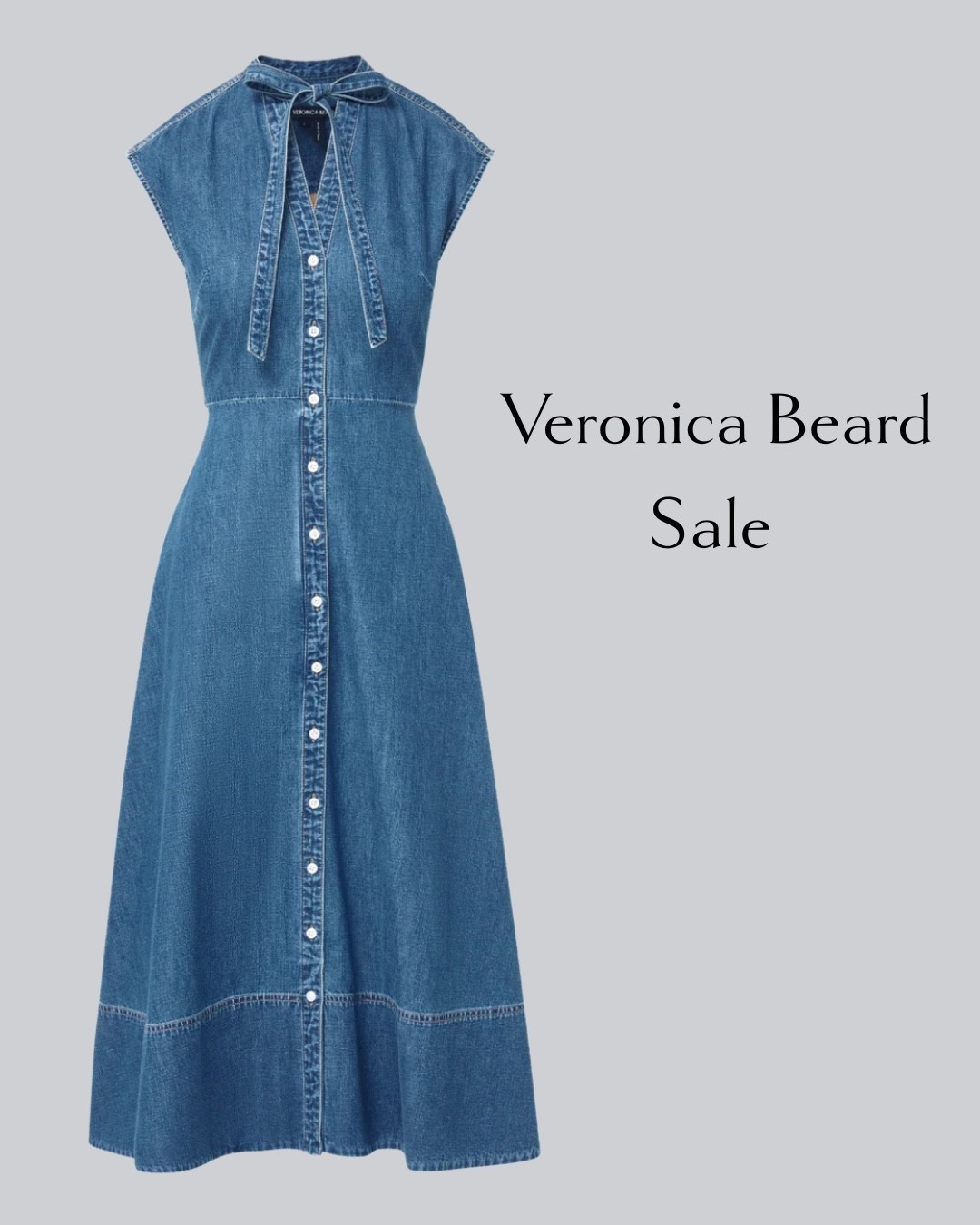 Extra 25% off sale for the long weekend! 
Veronica Beard 
Denim dress 
Sale 

#LTKSaleAlert #LTKWorkwear #LTKOver40