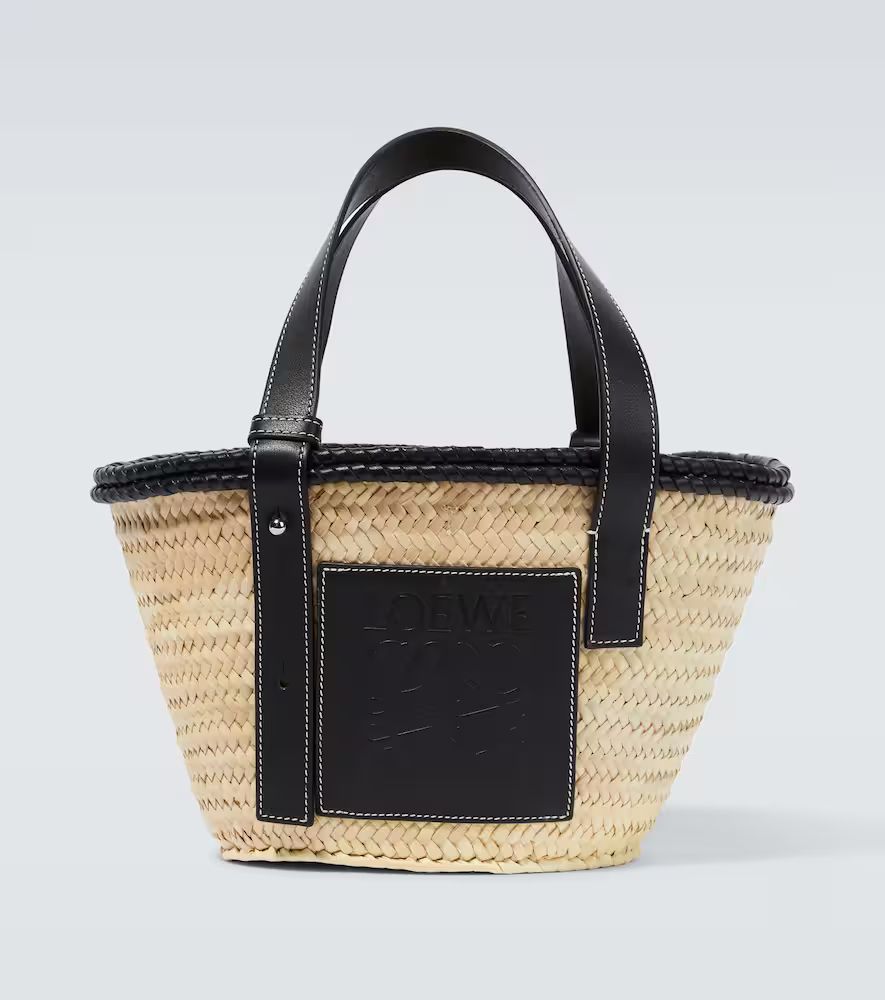 Loewe Paula's Ibiza Small leather-trimmed basket bag | Mytheresa (UK)
