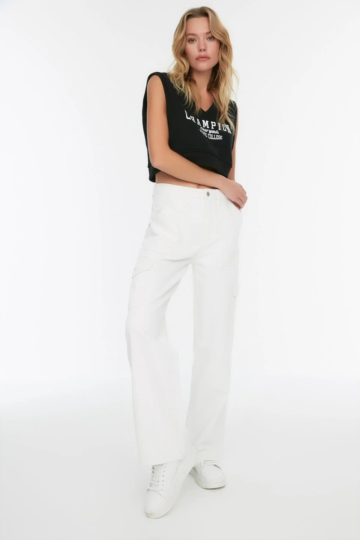 Jeans - Weiß - Wide Leg | Trendyol DE