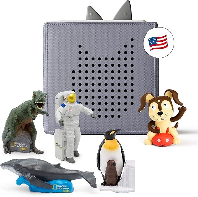 Toniebox Audio Player Starter Set with National Geographic Astronaut, Dinosaur, Whale, Penguin, a... | Amazon (US)