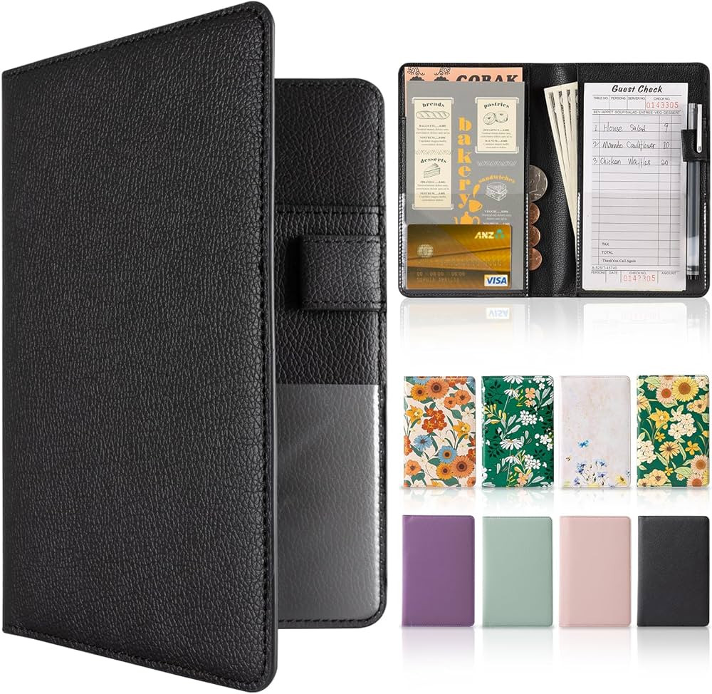 CoBak Server Book – Compact Organizer with Clear and Money Pockets, Pen Holder, Fits Apron Perf... | Amazon (US)