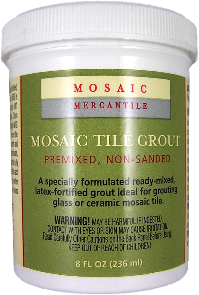 Mosaic Mercantile Premix Grout, 8-Ounce, White | Amazon (US)
