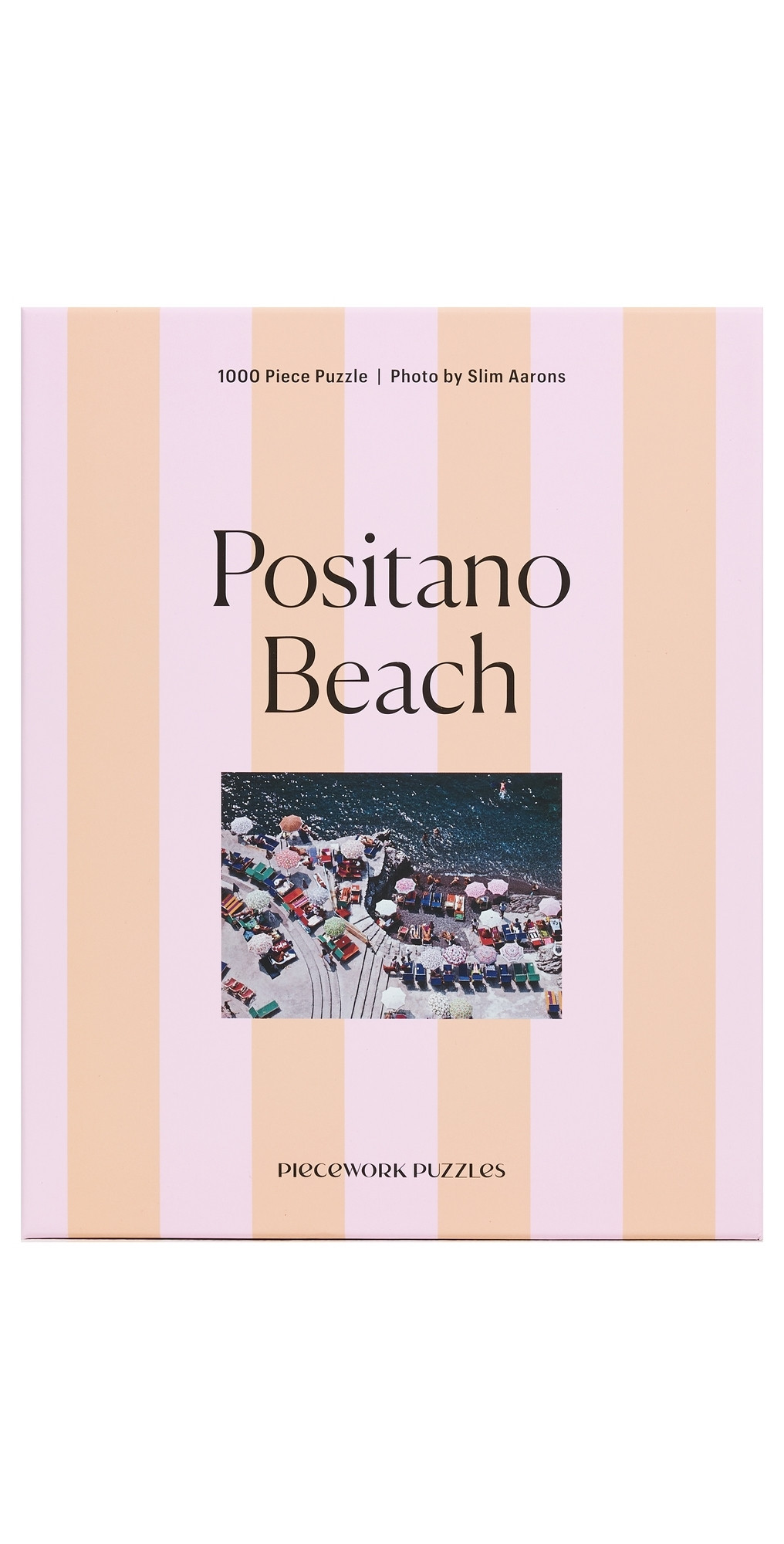 Piecework Puzzles Positano Beach Puzzle Striped Peach One Size | Shopbop