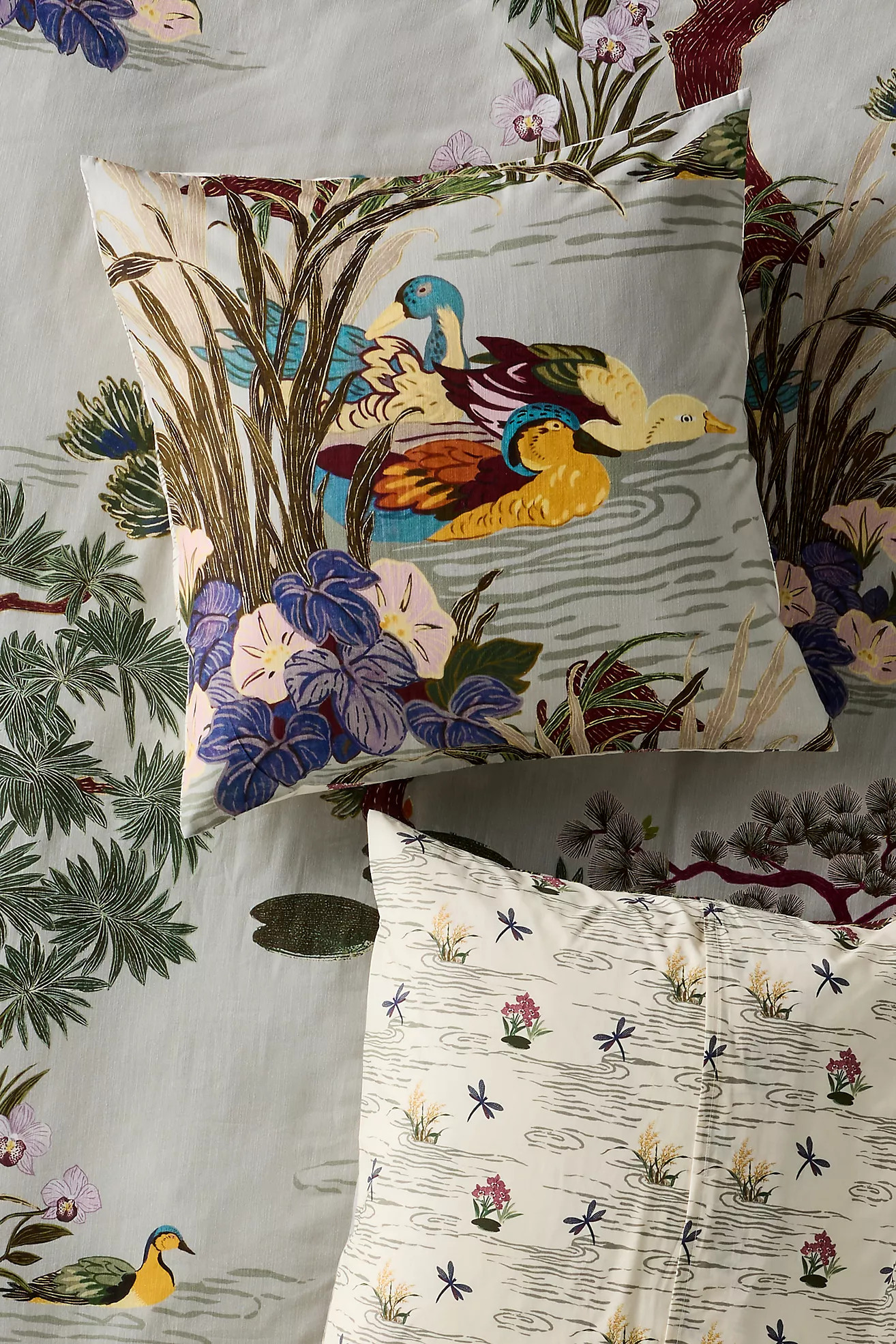 The Printed Cotton-Slub Euro Sham