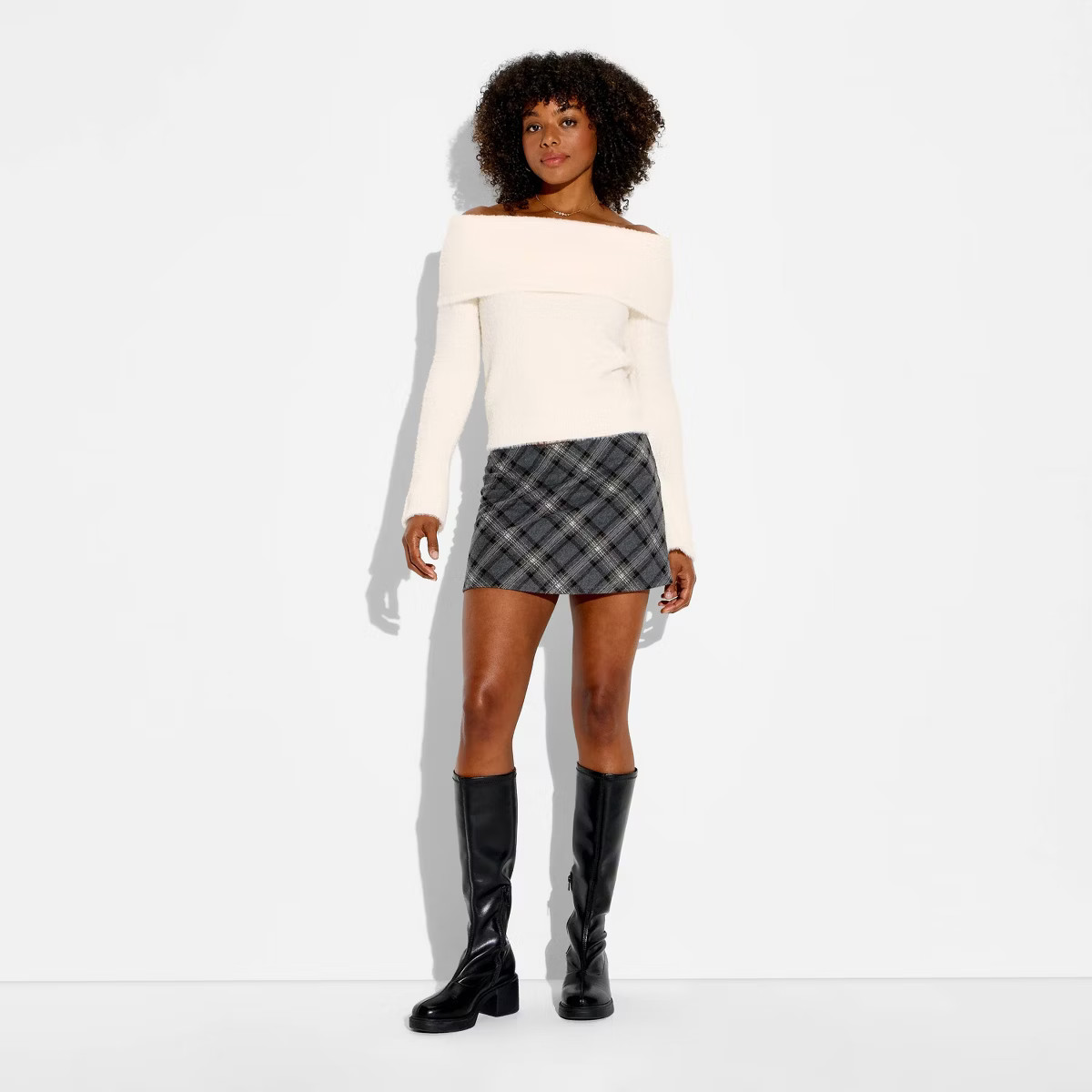 Women's Off the Shoulder Pullover Sweater - Wild Fable™ | Target