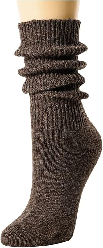 sockfun Slouch Socks Women, Scrunch Socks Women, Stacked Long Chunky Baggy Wool Socks 80s 90s | Amazon (US)