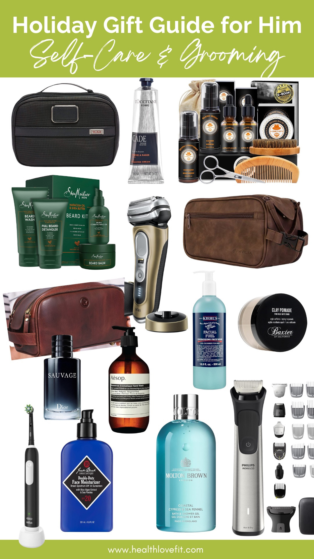 Christmas gift ideas for him. For the guy who likes to take care of himself. Self care and grooming gift ideas for him. 

#LTKHoliday #LTKMens #LTKGiftGuide