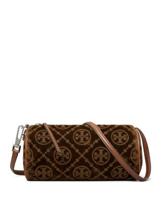 T Monogram Flocked Cylinder Bag | Bloomingdale's (US)