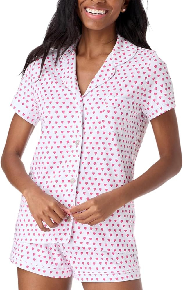 Womens Y2k Pajamas Short Set, 2 Piece Button Down Cute Graphics Matching Pjs Roller Dupes Rabbit ... | Amazon (US)