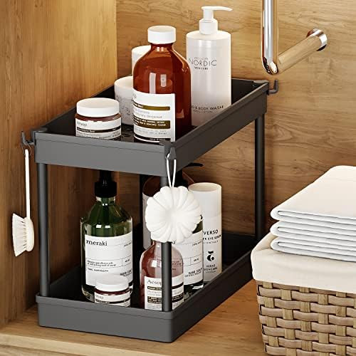 Under Sink Organizer and Storage, DUSASA 2-Tier Under Bathroom Sink Storage Organizer Bath Collec... | Amazon (CA)