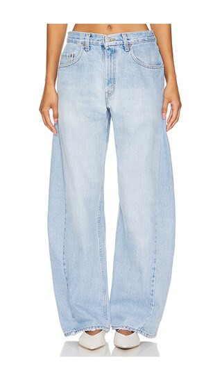aligrace Barrel Customs Wide Leg Jeans in Denim-Light. - size 30 | Revolve Clothing (Global)