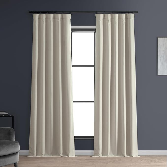 HPD HALF PRICE DRAPES Solid Thermal Insulated Blackout Curtains for Bedroom 96 Inches Long Curtai... | Amazon (US)
