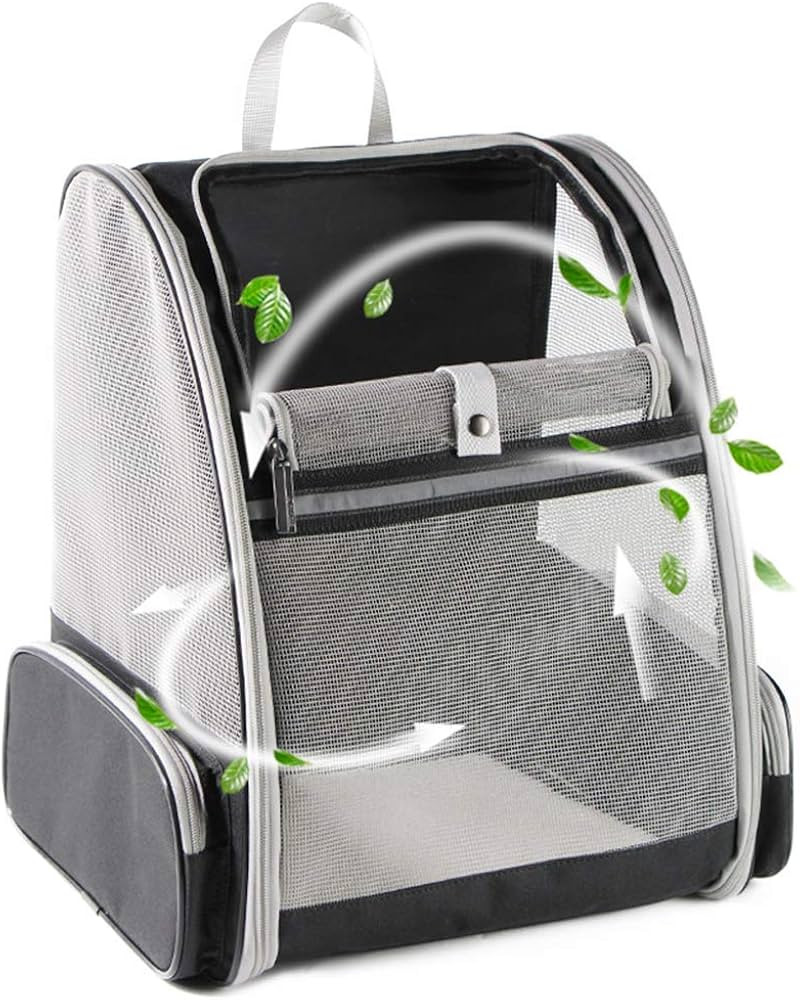 Texsens Innovative Traveler Bubble Backpack Pet Carriers for Cats and Dogs (Black) | Amazon (US)